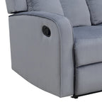 Canapé inclinable en tissu gris-bleu Dale