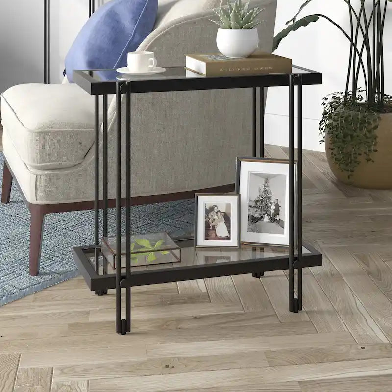 Table d'appoint rectangulaire large Inez 24