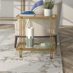 Table d'appoint rectangulaire large Inez 24