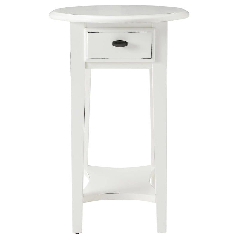 Table d'appoint ovale en bois dur