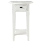 Table d'appoint ovale en bois dur