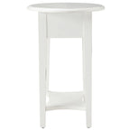 Table d'appoint ovale en bois dur