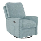 Fauteuil inclinable, pivotant et coulissant avec repose-pieds