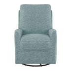 Fauteuil inclinable, pivotant et coulissant avec repose-pieds