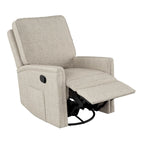 Fauteuil inclinable, pivotant et coulissant avec repose-pieds