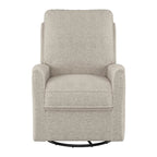 Fauteuil inclinable, pivotant et coulissant avec repose-pieds