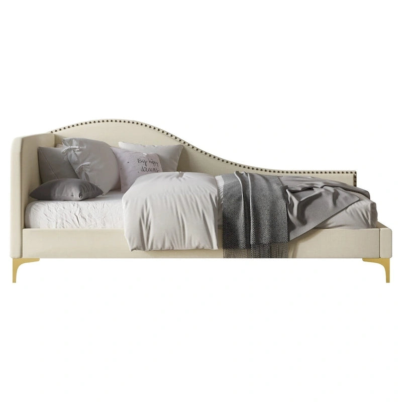 Lit de repos double rembourré Loretta