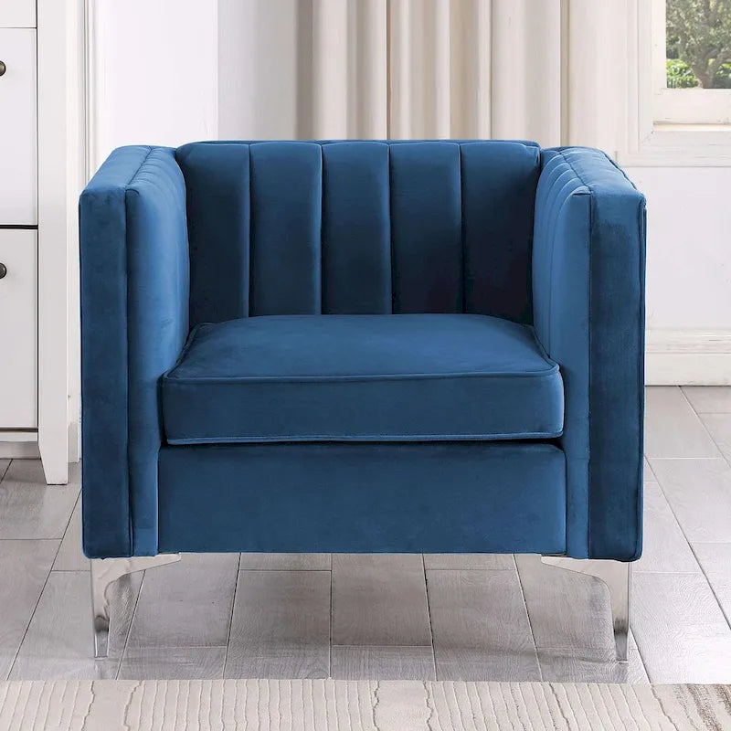 Fauteuil d'appoint rembourré pour le salon