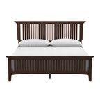 Lit en bois avec finition chêne style Modern Mission