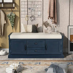 Banc de rangement avec coussin amovible