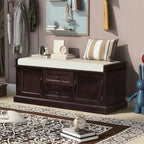 Banc de rangement avec coussin amovible
