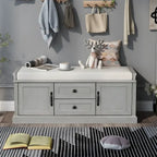 Banc de rangement avec coussin amovible