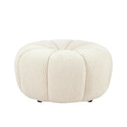 Pouf Pompéi Bouclé, Crème
