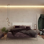 Tête de lit murale en bois MDF pour lit King et Queen