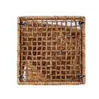 Table d'appoint côtière en fibres naturelles tressées