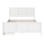 Lit plateforme Portland avec pied de lit et tiroirs de rangement assortis