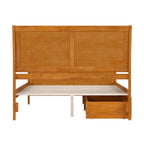 Lit plateforme Portland avec pied de lit et tiroirs de rangement assortis