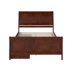 Lit plateforme Portland avec pied de lit et tiroirs de rangement assortis