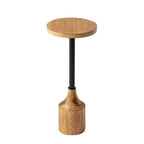 Table d'appoint sur pied de ferme, Table basse rustique en bois avec base