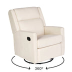 Fauteuil inclinable à bascule manuel avec fonctions pivotante et de glisse
