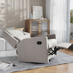 Fauteuil inclinable à bascule manuel avec fonctions pivotante et de glisse