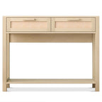 Console en rotin de 99,06 cm avec 2 tiroirs pour entrée