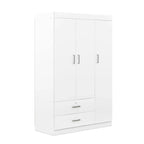 Armoire 3 portes avec 2 tiroirs