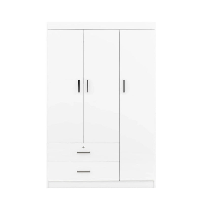 Armoire 3 portes avec 2 tiroirs