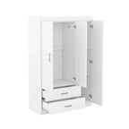 Armoire 3 portes avec 2 tiroirs