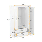 Armoire 3 portes avec 2 tiroirs