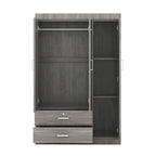 Armoire 3 portes avec 2 tiroirs