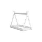 Lit double en forme de tente blanc