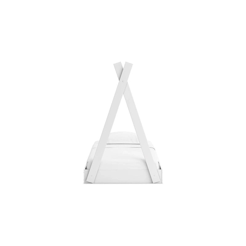 Lit double en forme de tente blanc