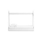Lit double en forme de tente blanc