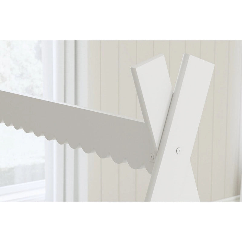 Lit double en forme de tente blanc