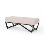 Banc rembourré moderne pour chevet, salon et entrée