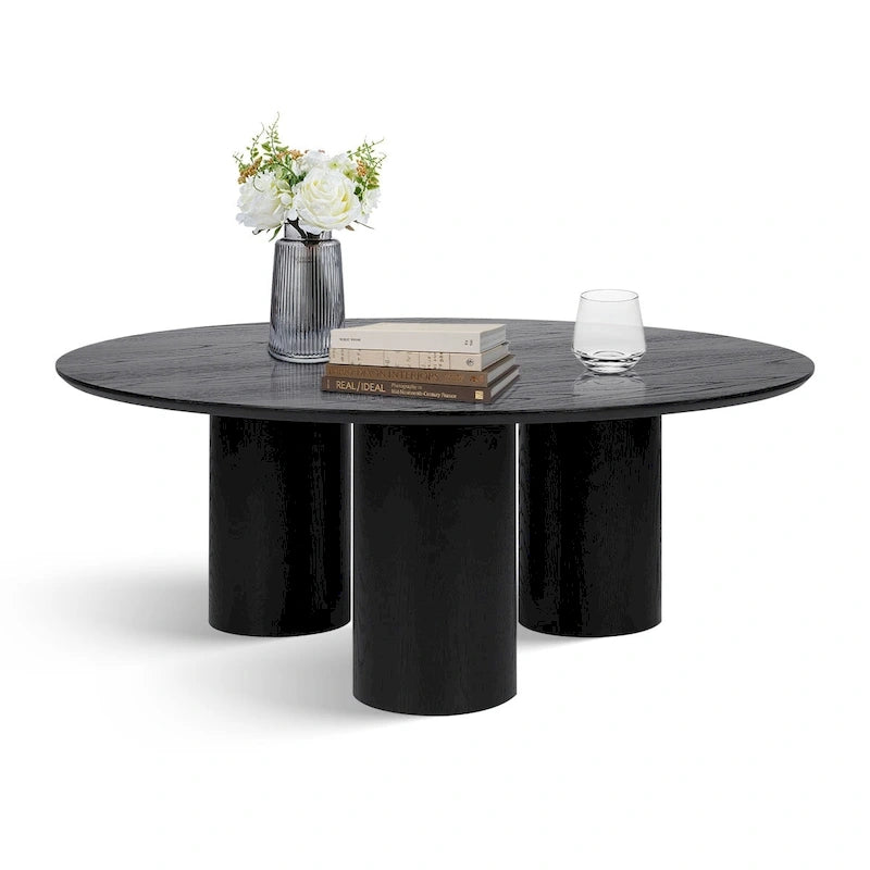 Table basse ronde sur pied 40