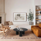 Table basse ronde sur pied 40
