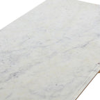 Table basse en marbre véritable et métal